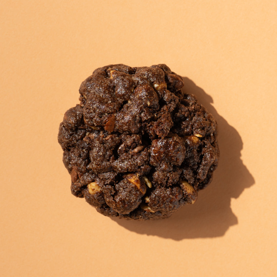 dark choc chip hazelnut cookie