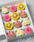 floral cupcakes box - deluxe A