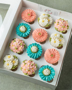 floral cupcakes box - deluxe A