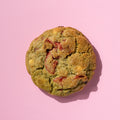choc chip matcha strawberry cookie