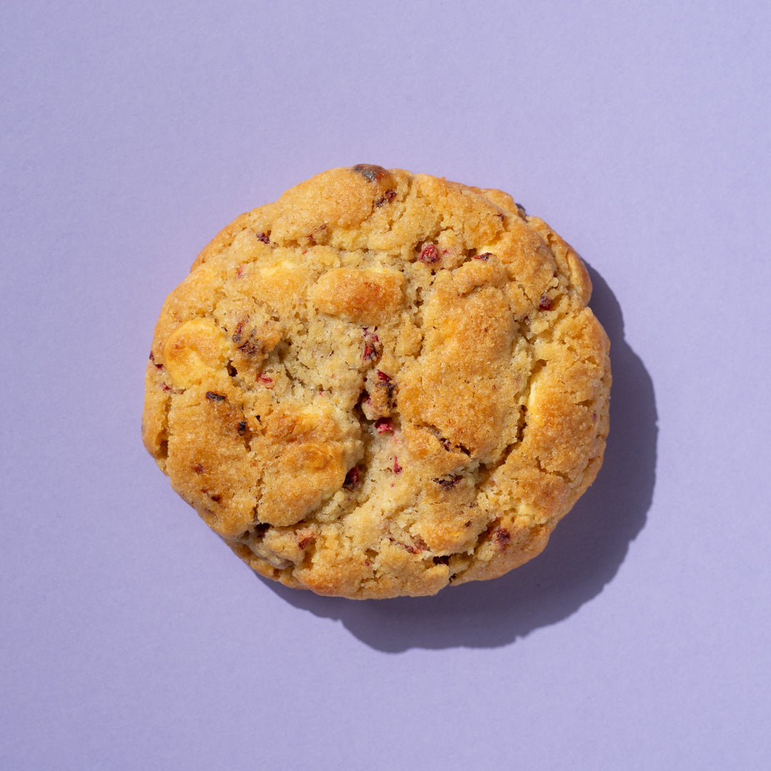 choc chip raspberry cookie